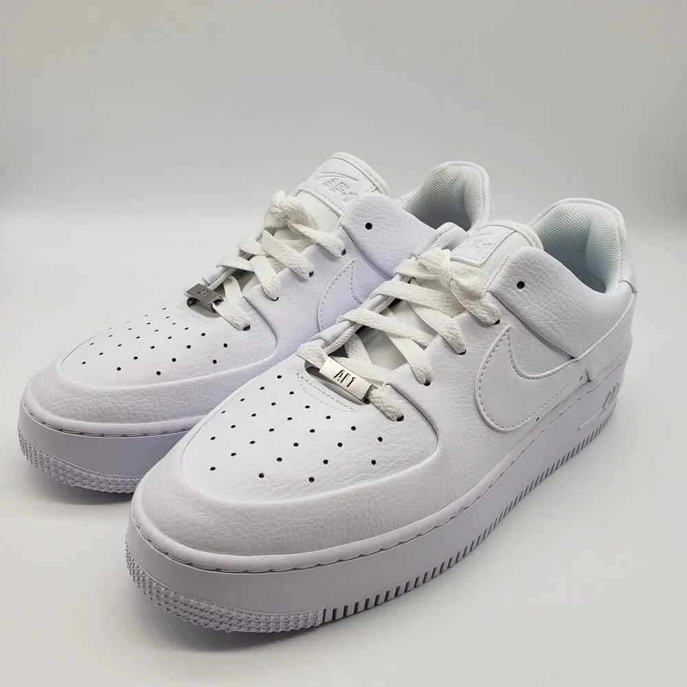 Nike Air Force 1 AF1 Sage Low Women's Shoes AR5339 100 White Size 11.